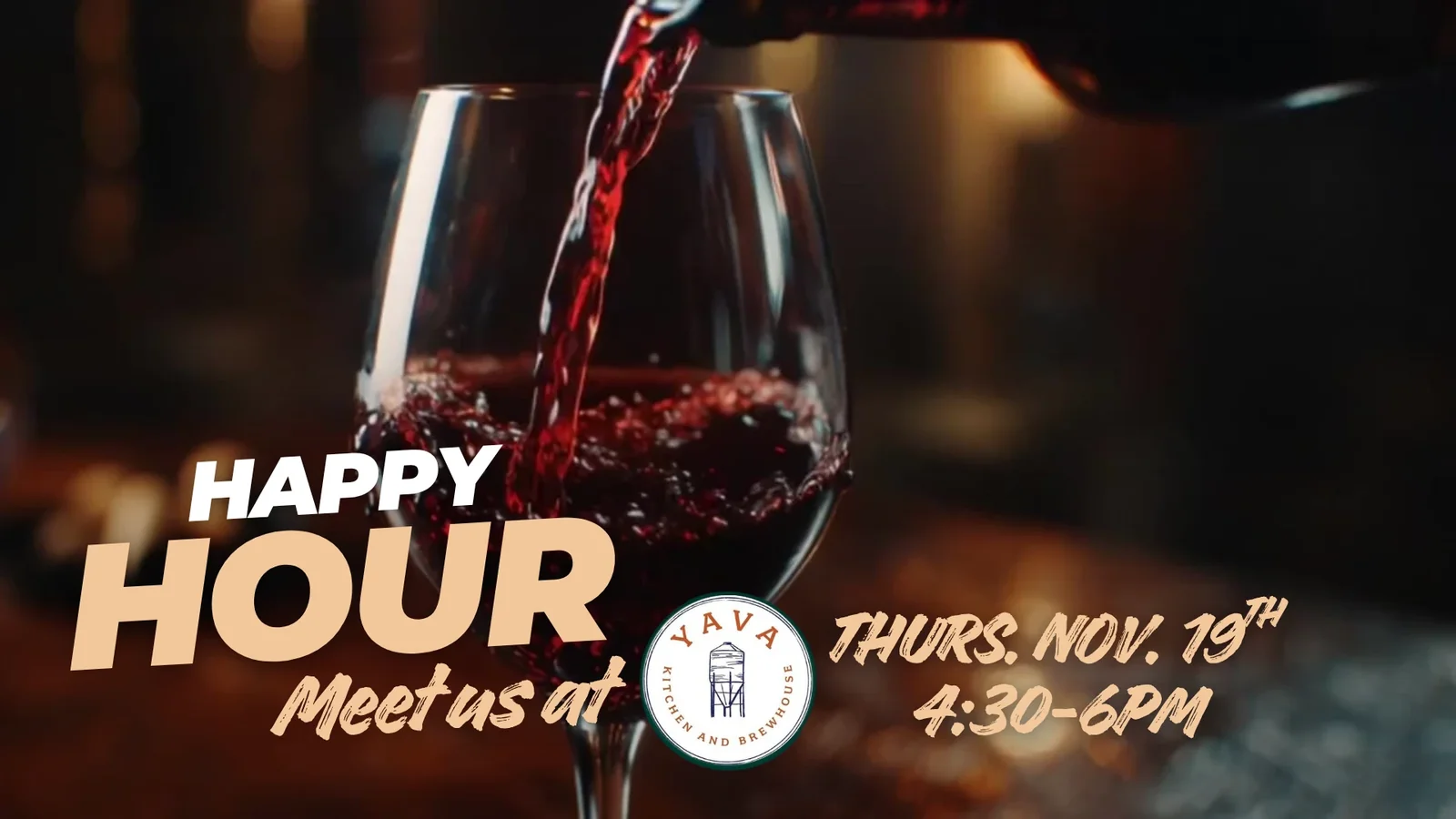 Happy Hour at YAVA Kitchen and Brewhouse