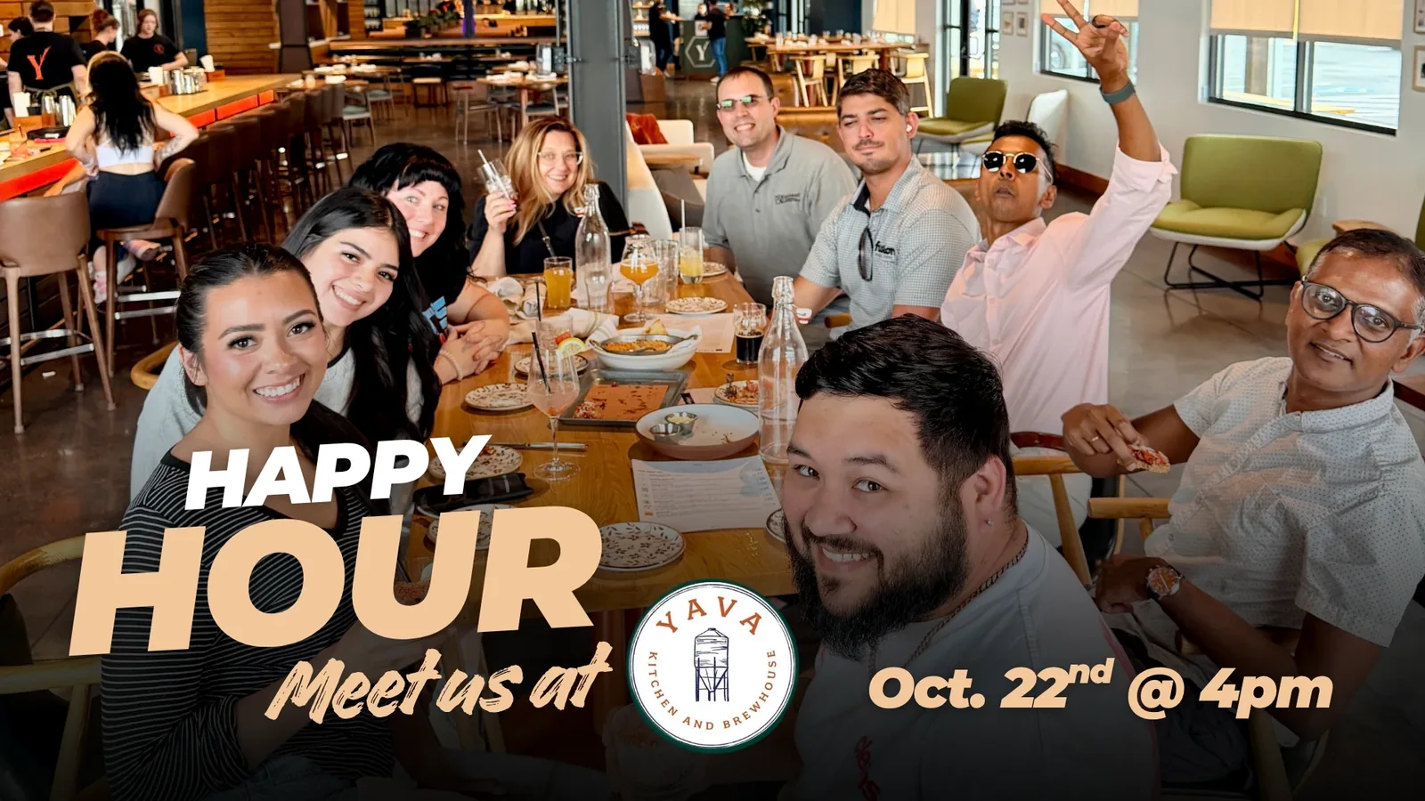 Happy Hour at YAVA Kitchen and Brewhouse