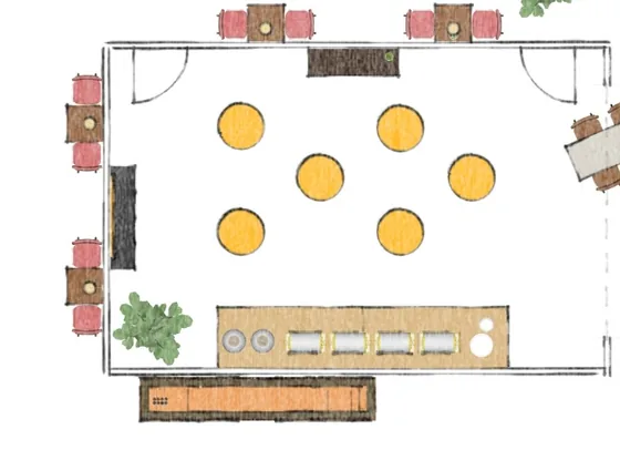 Prometheon — Cocktail Reception layout