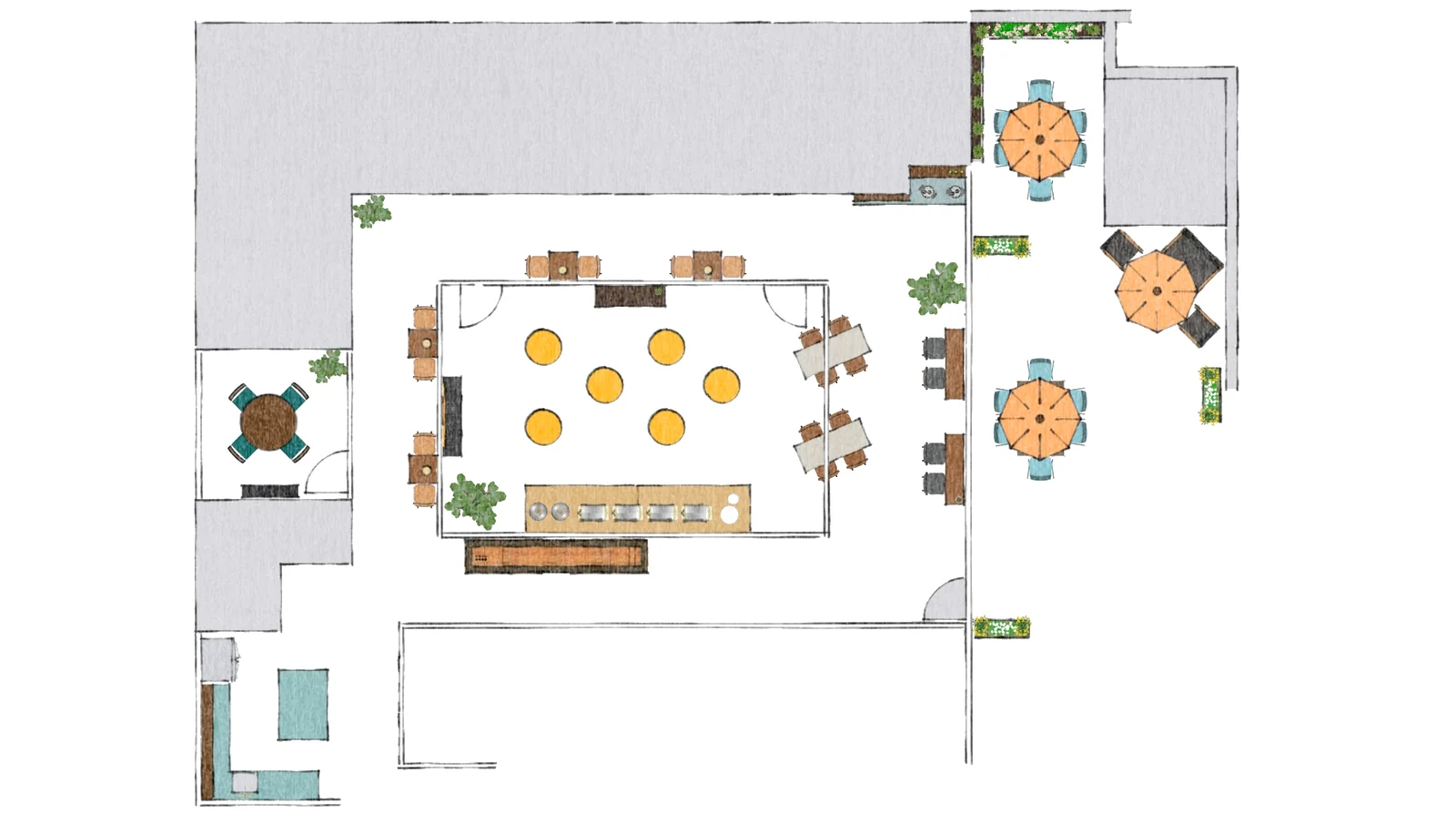 Prometheon — Cocktail Reception floor plan