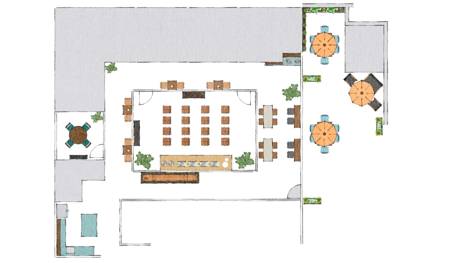 Prometheon — Lecture / Theater floor plan