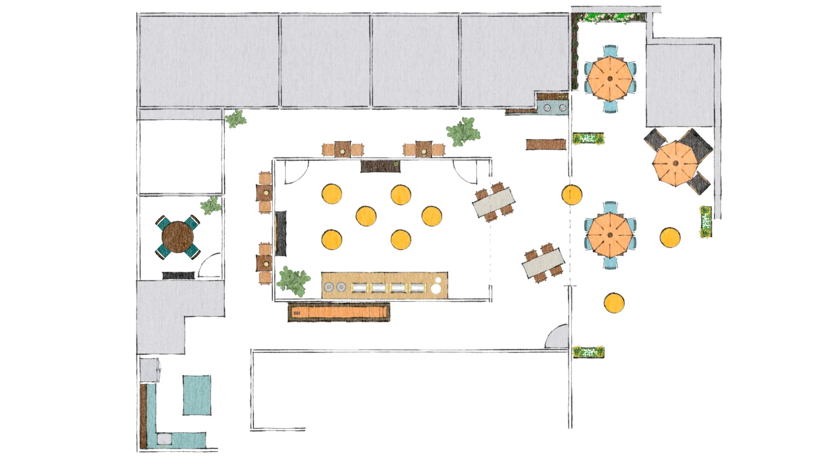 Prometheon — Cocktail & Lounge floor plan