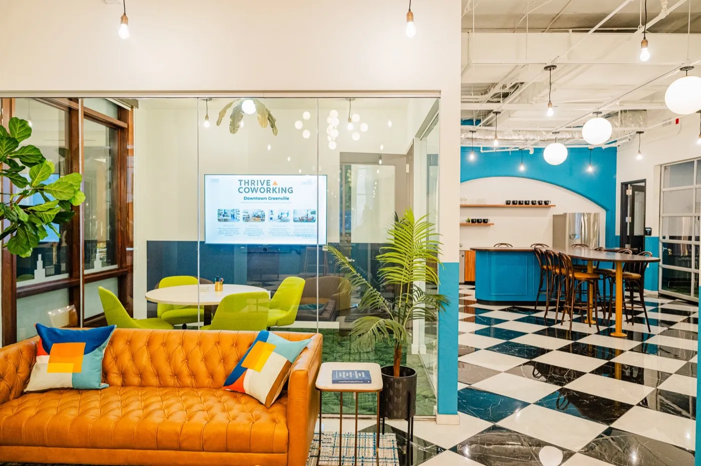 Meeting room at THRIVE Greenville