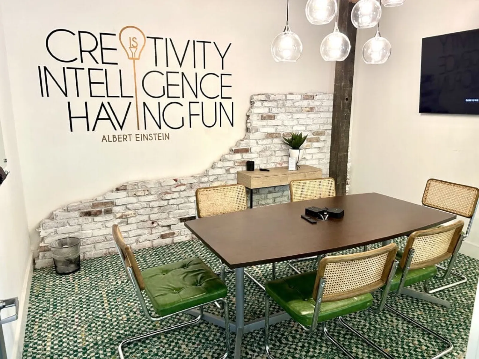 The Bricks meeting room at THRIVE Alpharetta