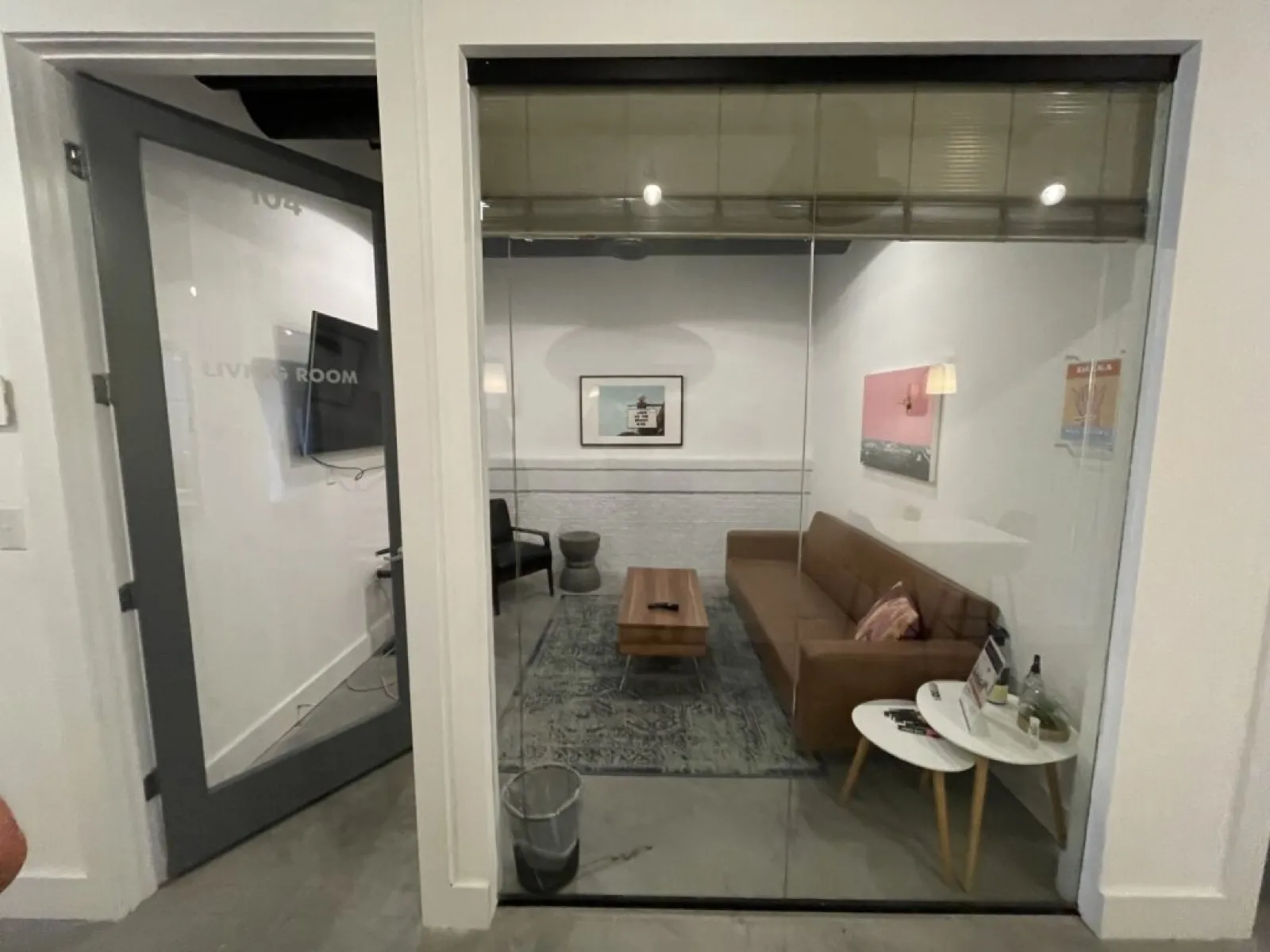 The Living Room meeting room at THRIVE Alpharetta