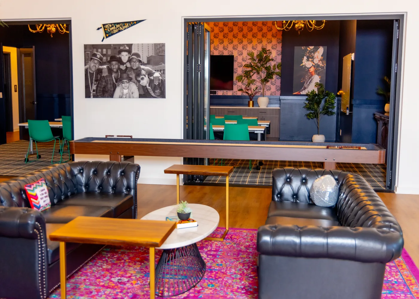 Comfortable lounge with sofas at THRIVE
