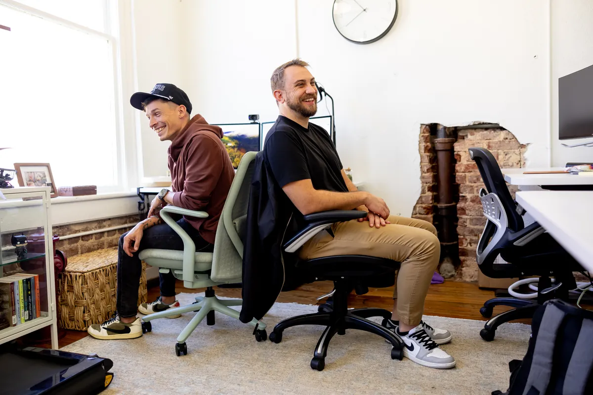 Members working in a private office at THRIVE
